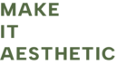 Make It Aesthetic Logo in green version