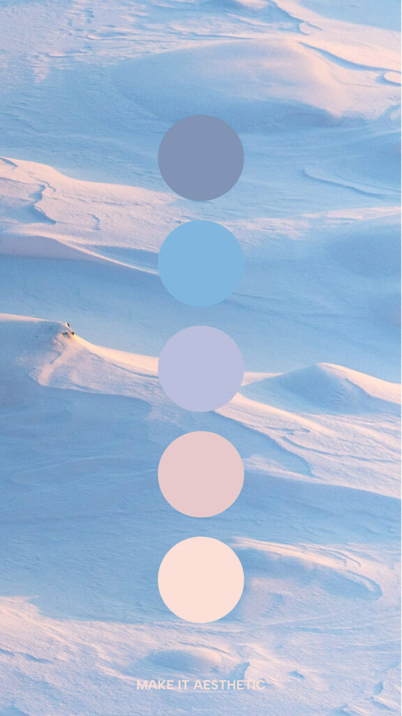  Snowy desert grey and pink tones color palette